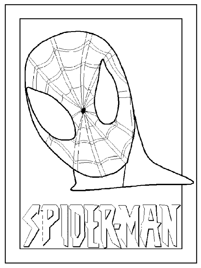 Plansa de colorat cu Spiderman 1 1